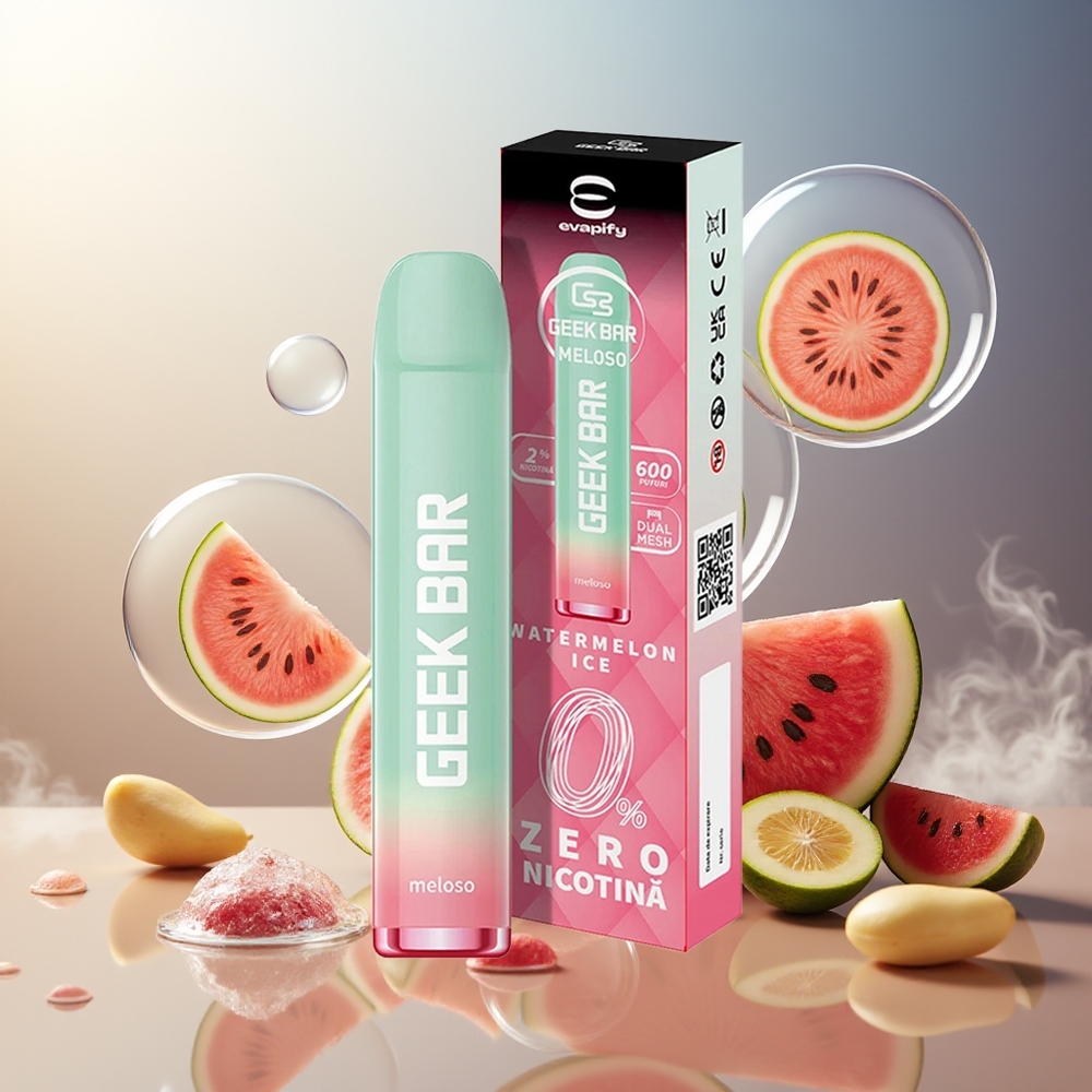 GEEK BAR Meloso 600 Norge Engros Vannmelon Is 2ml 550mAh 20mg