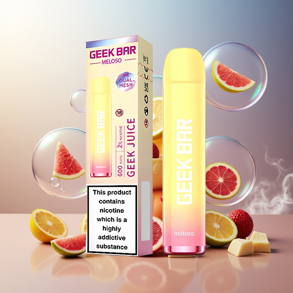 GEEK BAR Meloso 600 Puffs 2ml 550mAh 20mg Norge Engros