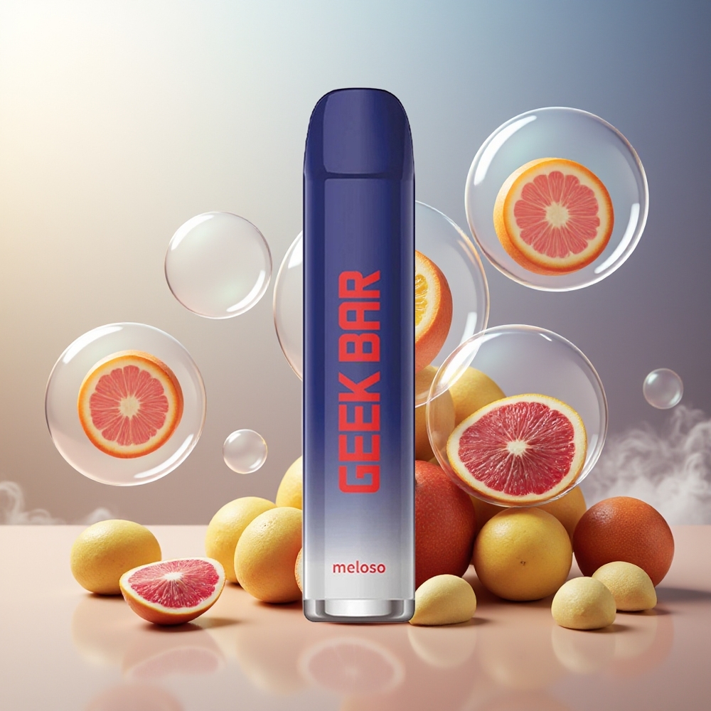 GEEK BAR Meloso 600 Puffs Engangs Vape 2ml 550mAh 20mg Norge Engros Is
