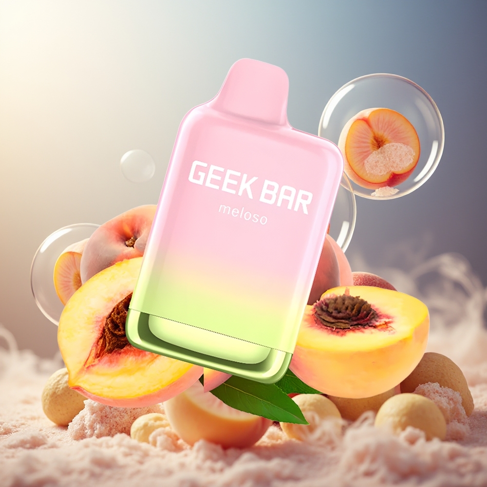 GEEK BAR Meloso Max 9000 14ml 5% USB-C Norge Engros Fersken Is