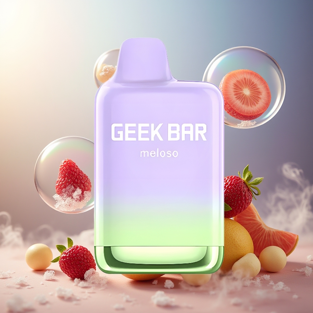 GEEK BAR Meloso Max 9000 Puffs Norge Engros USB-C 14ml Bærtrio Is