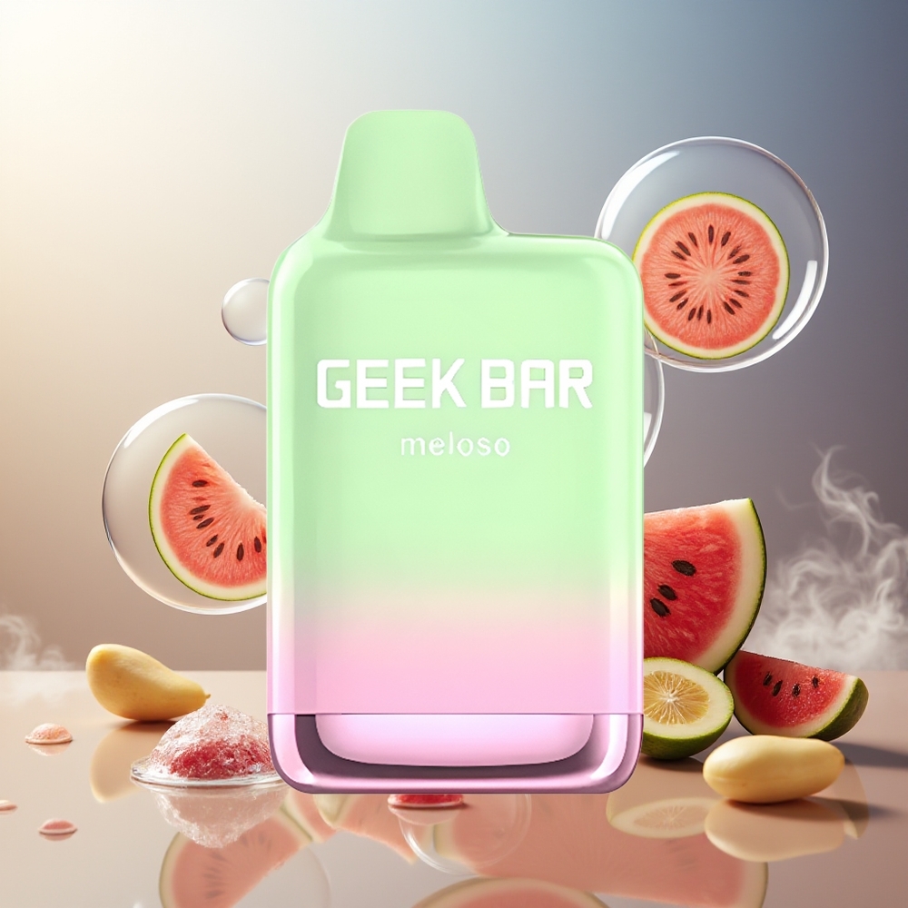 GEEK BAR Meloso Max 9000 Puffs Norge Engros Vannmelon Is 14ml 5% USB-C Duck-bill Dual Mesh
