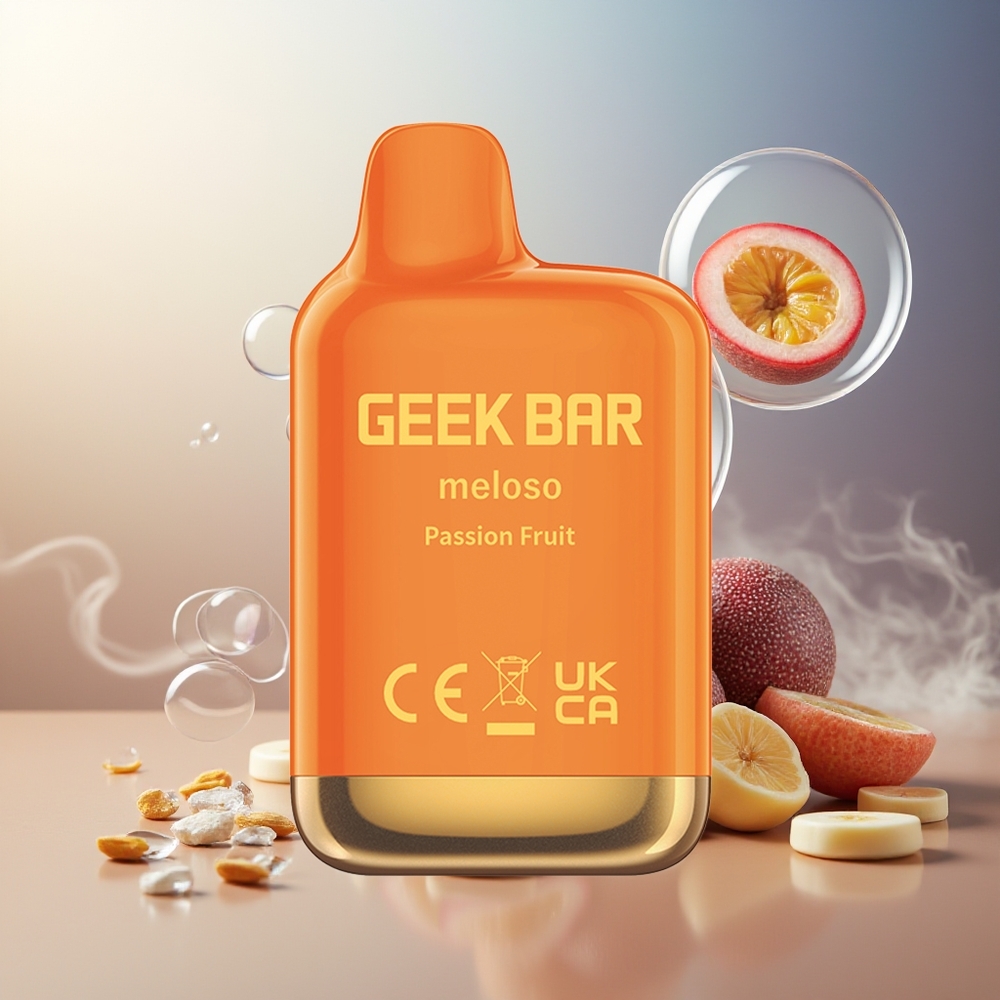 GEEK BAR Meloso Mini 600 Puffs Engangs Vape Pasjonsfrukt 550mAh 2ml Norge Engros