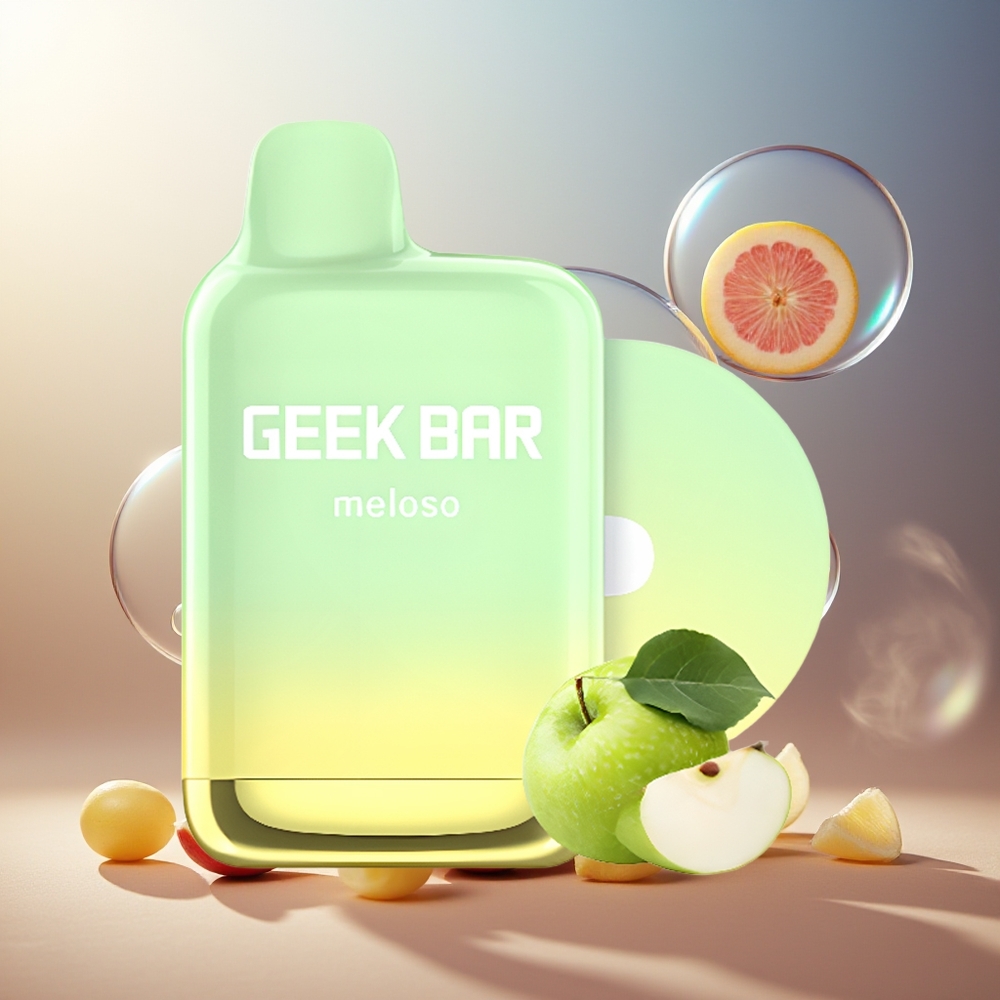GEEK BAR Meloso Pro 4000 Puffs Engangs Vape Dobbel Eple Norge Engros 12ml 2% Nikotin Type-C