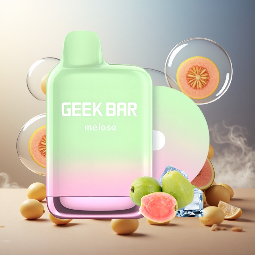 GEEK BAR Meloso Pro 4000 Puffs Engangs Vape Guava Is Norge Engros 12ml 2% Nicotin