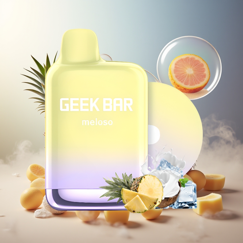 GEEK BAR Meloso Pro 4000 Puffs Norge Engros Ananas Kokos Is 12ml 600mAh Type-C