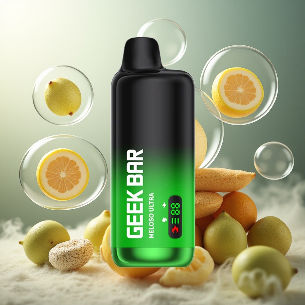 GEEK BAR Meloso Ultra 10000 Puffs 5% Nicotine 630 mAh USB-C Norge Engros Grønn Te Is