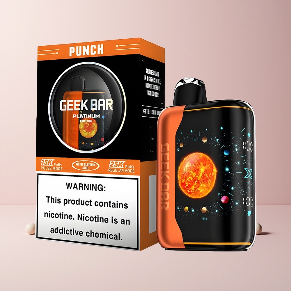 GEEK BAR Platinum Edition 25000 Norge Engros 20mL 2% Nikotin Hurtiglading USB-Type C