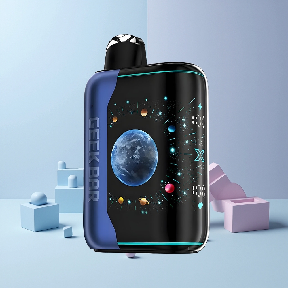 GEEK BAR Platinum Edition 25000 Norge Engros Blå Bringebær Is med 20mL E-Liquid og 2% Nikotin