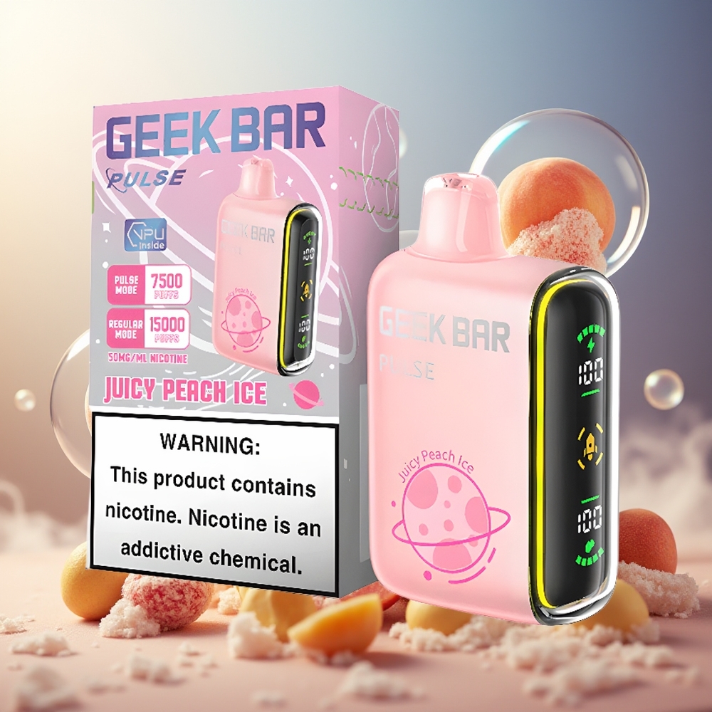 GEEK BAR Pulse 15000 Puffs 16ML 5% Norge Engros Justerbar Luftstrøm USB-C