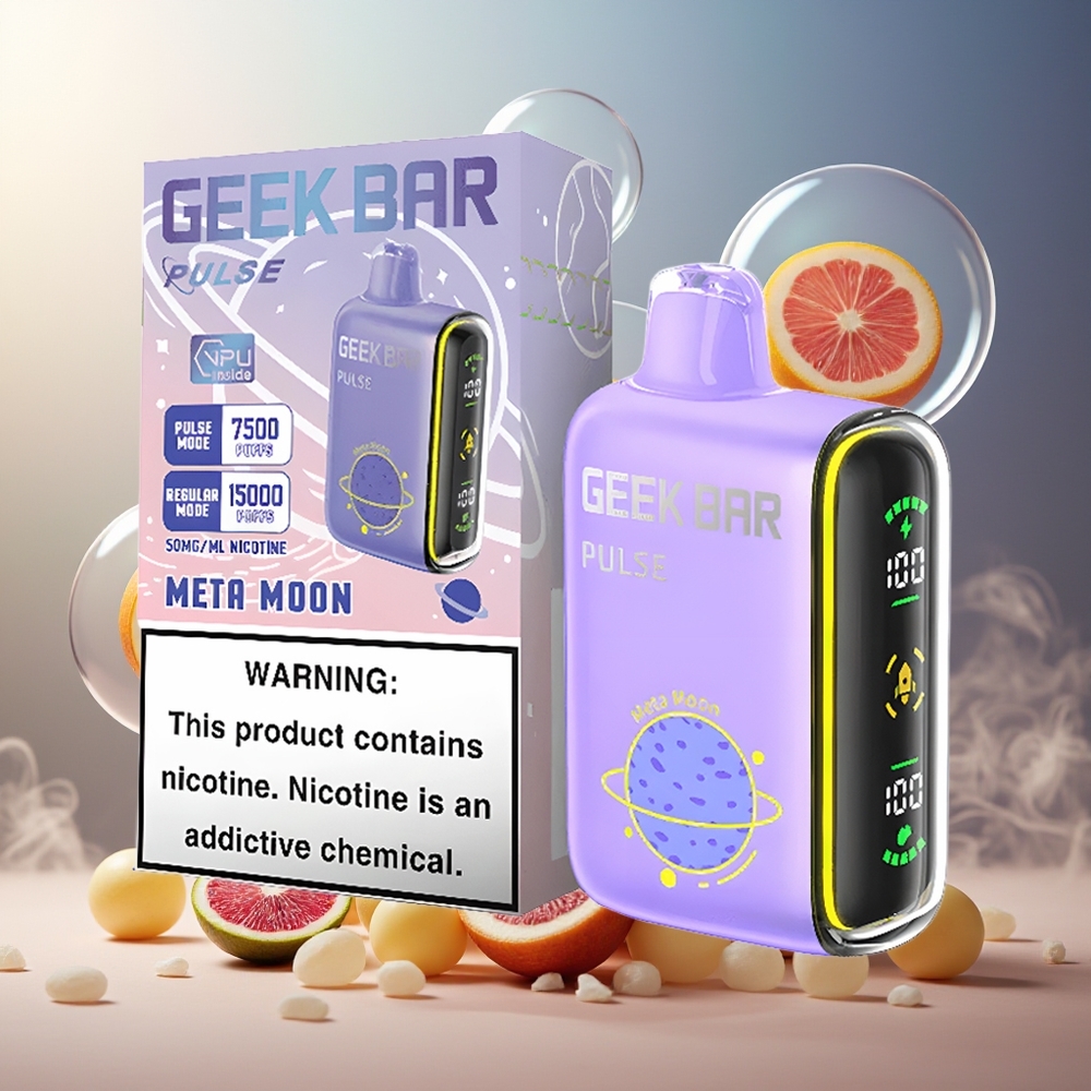 GEEK BAR Pulse 15000 Puffs 16ML 5% Norge Engros Justerbar Luftstrøm USB-C