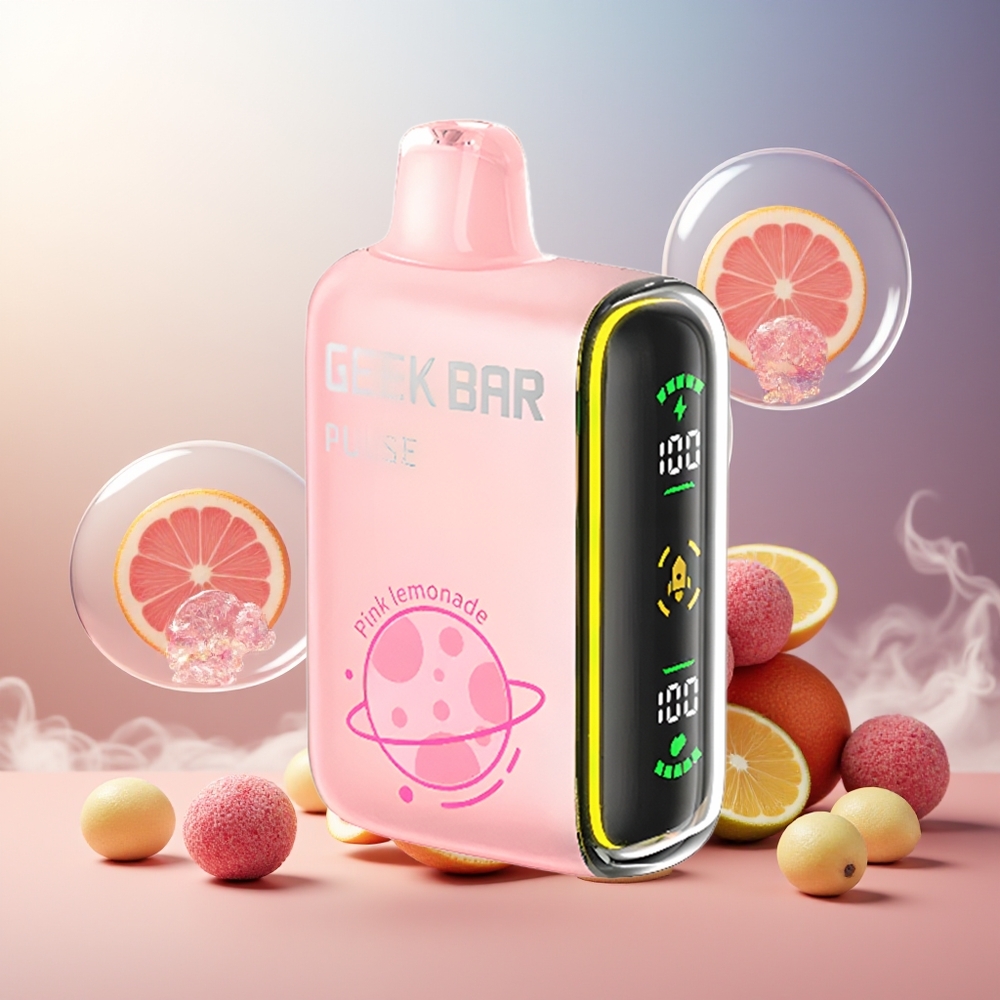 GEEK BAR Pulse 15000 Puffs 16ML 5% Norge Engros Justerbar Luftstrøm USB-C