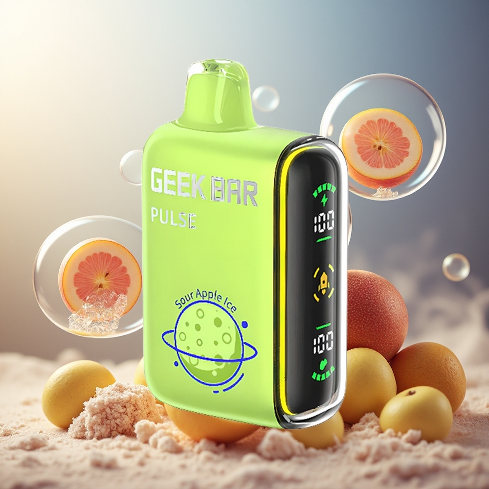 GEEK BAR Pulse 15000 Puffs 16ML 5% Norge Engros Justerbar Luftstrøm USB-C