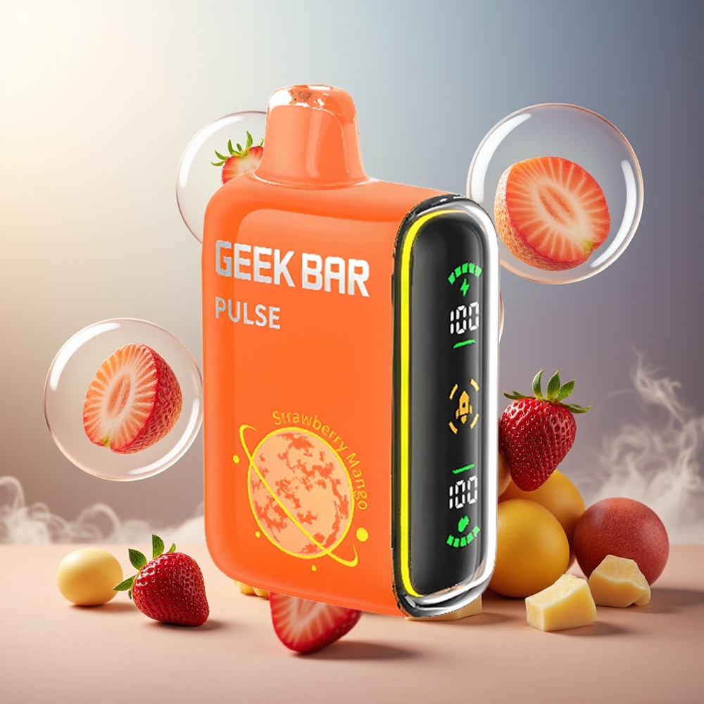 GEEK BAR Pulse 15000 Puffs 16ML 5% Norge Engros Justerbar Luftstrøm USB-C
