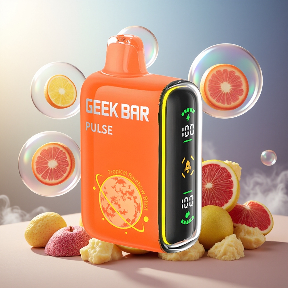 GEEK BAR Pulse 15000 Puffs 16ML 5% Norge Engros Justerbar Luftstrøm USB-C