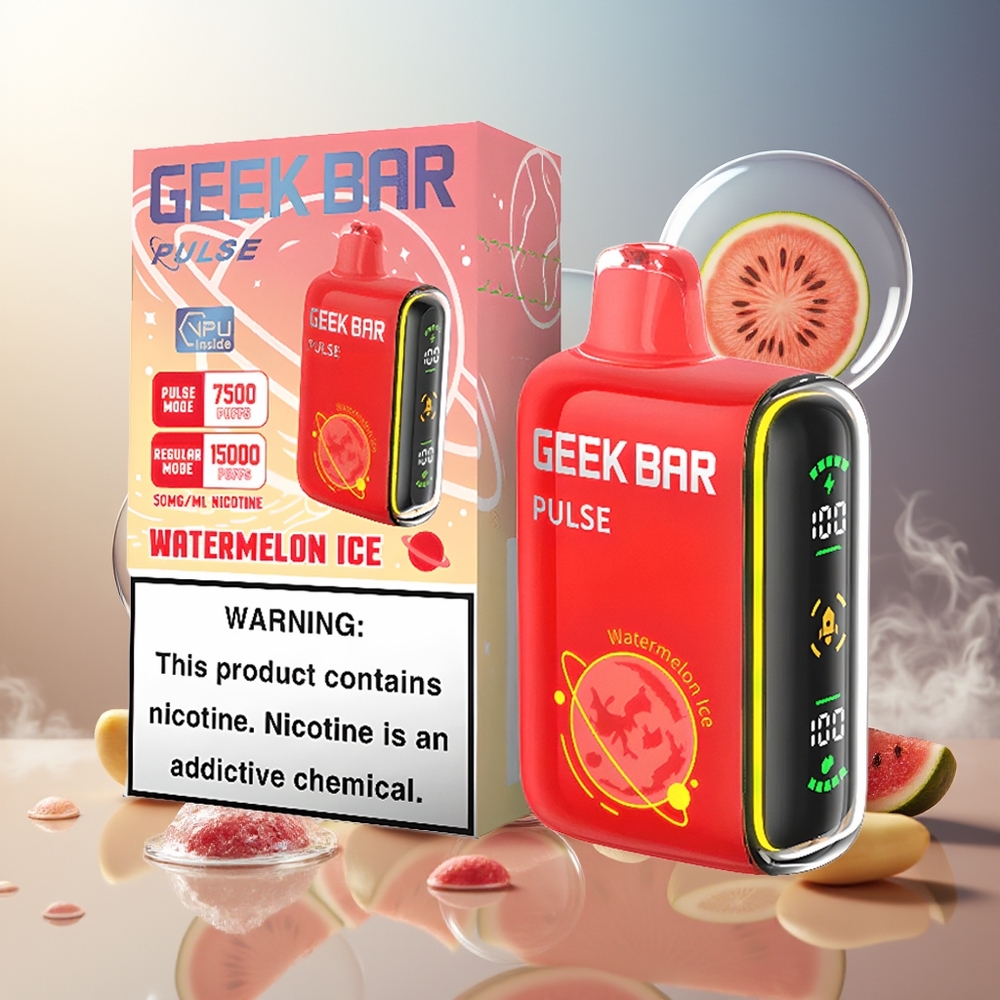 GEEK BAR Pulse 15000 Puffs 16ML 5% Norge Engros Justerbar Luftstrøm USB-C