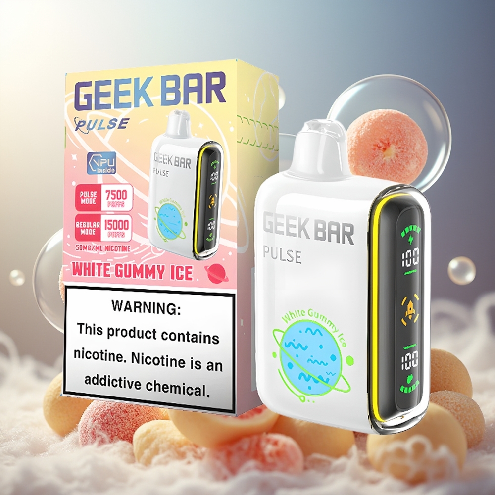 GEEK BAR Pulse 15000 Puffs 16ML 5% Norge Engros Justerbar Luftstrøm USB-C