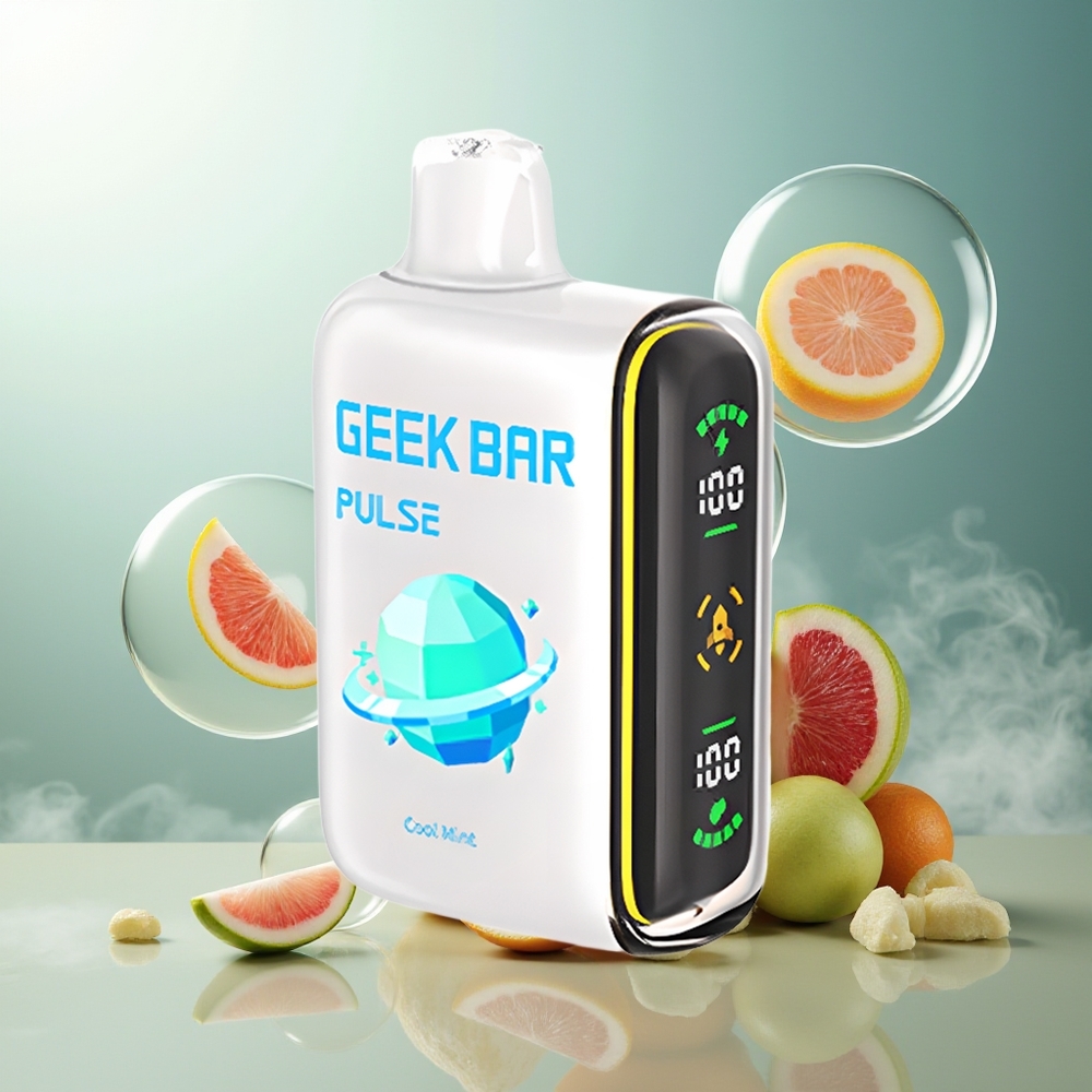 GEEK BAR Pulse 15000 Puffs 16ML 5% Norge Engros Justerbar Luftstrøm USB-C