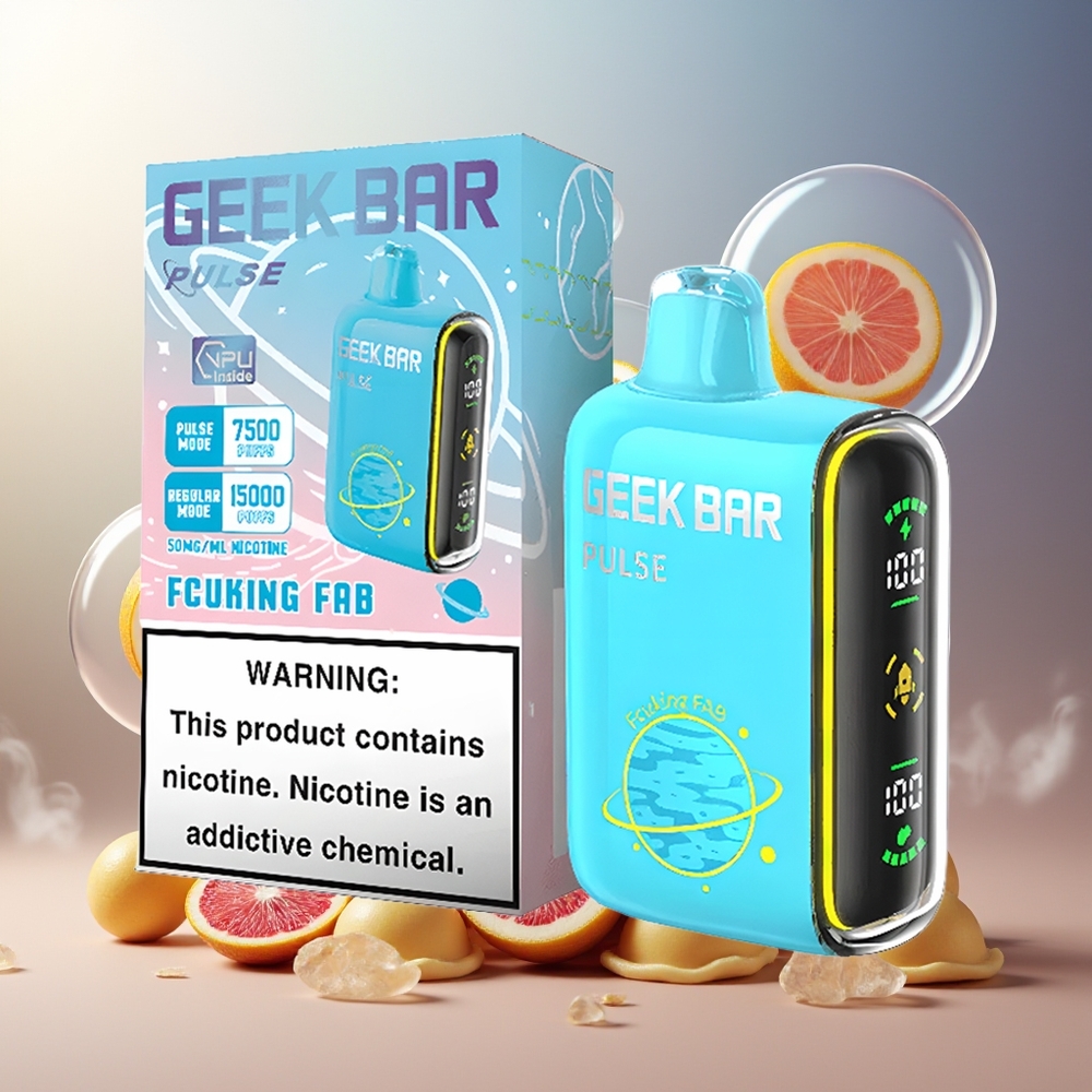 GEEK BAR Pulse 15000 Puffs 16ML 5% Norge Engros Justerbar Luftstrøm USB-C