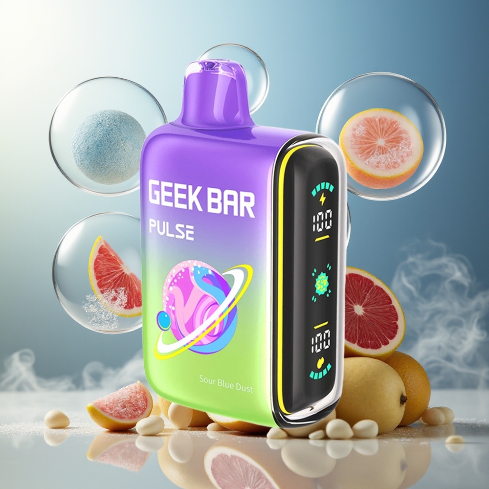 GEEK BAR Pulse 15000 Puffs Norge Engros 16ML 5% USB-C Justerbar Luftstrøm Sur