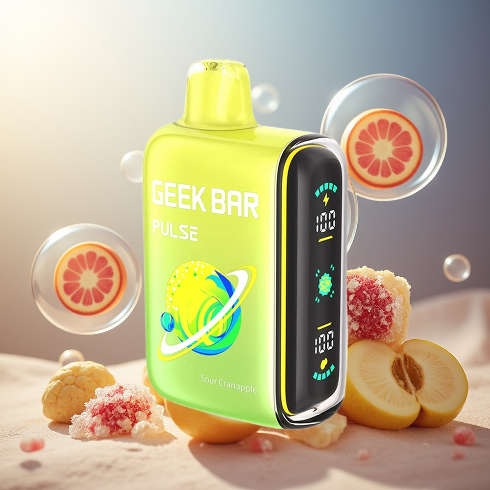 GEEK BAR Pulse 15000 Puffs Norge Engros 16ML 5% USB-C Justerbar Luftstrøm Sur