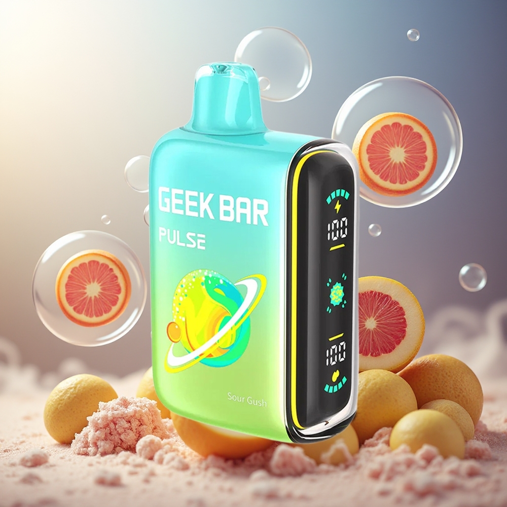 GEEK BAR Pulse 15000 Puffs Norge Engros 16ML 5% USB-C Justerbar Luftstrøm Sur
