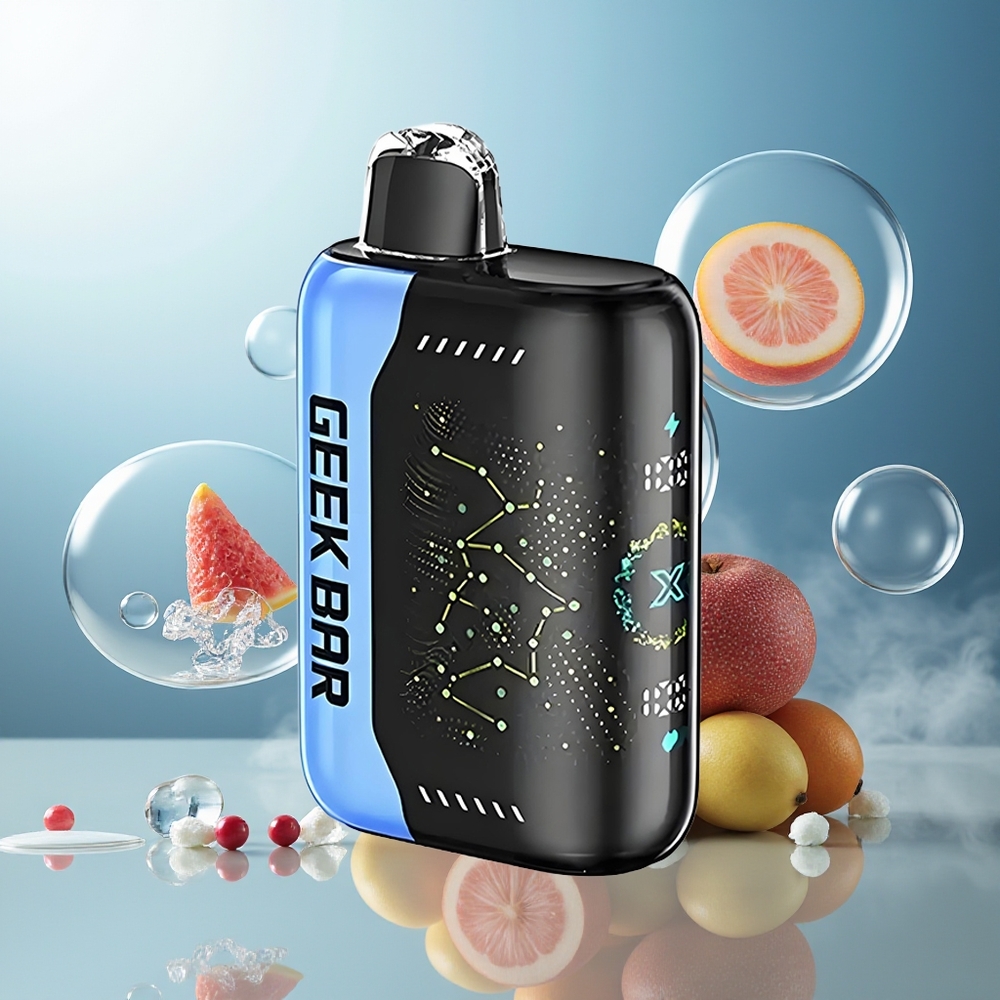 GEEK BAR Pulse X 25000 Puffs Norge Engros 0% Nikotin 18mL Dual Mesh Coil USB-C