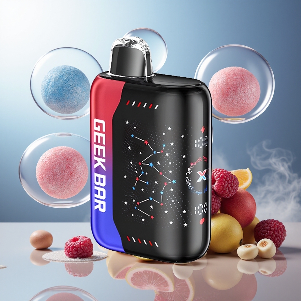 GEEK BAR Pulse X 25000 Puffs Norge Engros Patriot Utgave med 18mL og Dual Mesh Coil