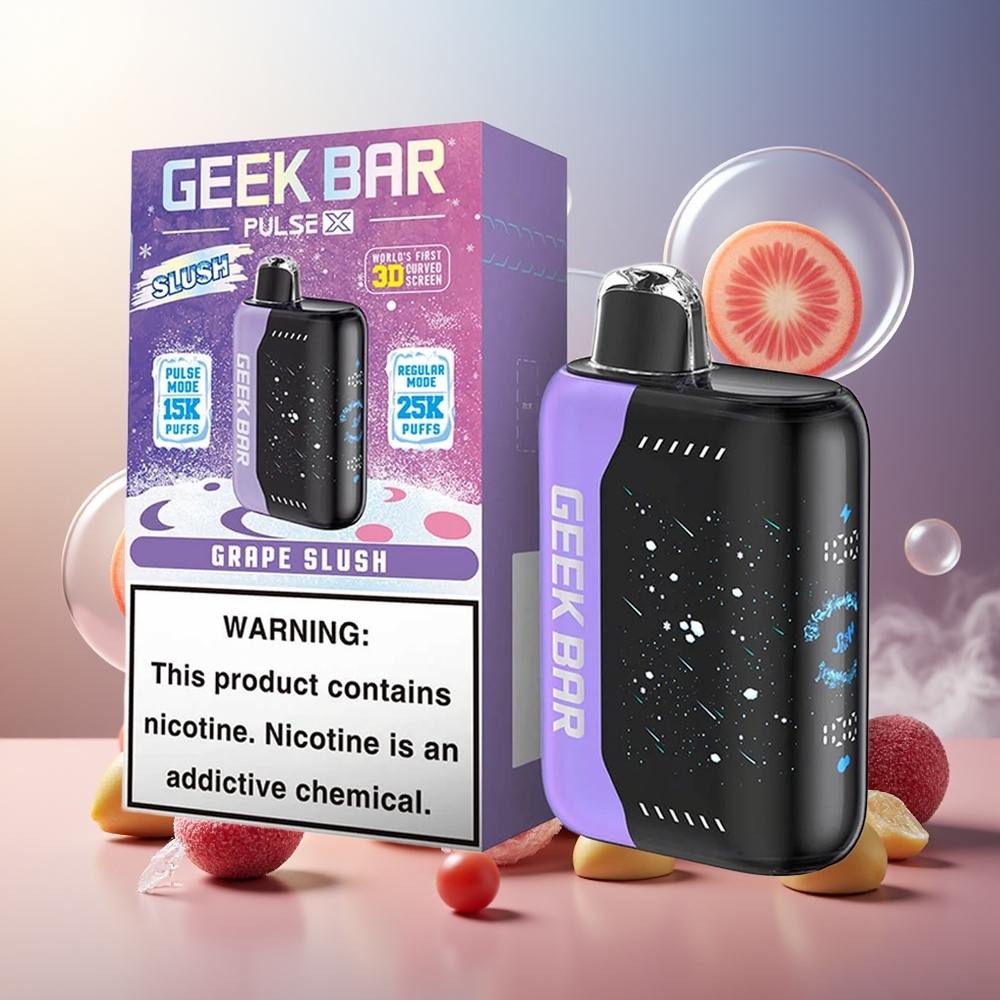 GEEK BAR Pulse X 25000 Puffs Norge Engros Slush Utgave med 18mL og Dual Mesh Coil