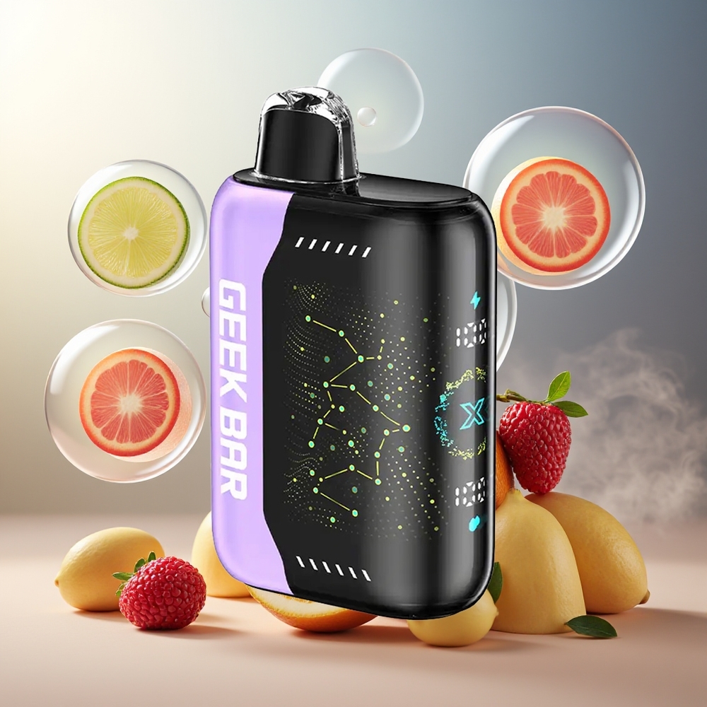 GEEK BAR Pulse X 25000 Puffs Norge Engros med 18mL E-Væske og USB Type-C
