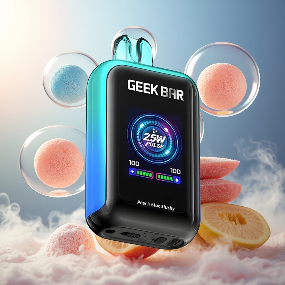 GEEK BAR Skyview 25000 Norge Engros 16mL 5% 800mAh Fersken Blå Slushy