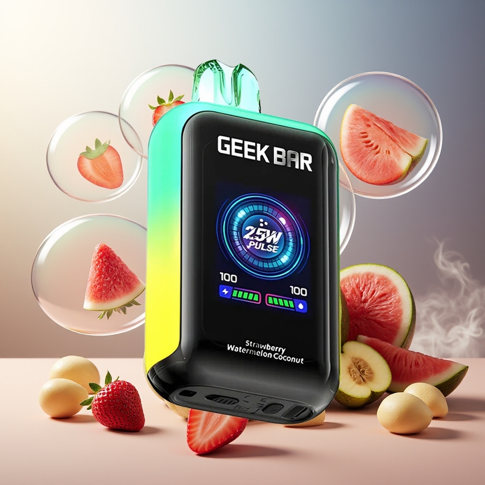 GEEK BAR Skyview 25000 Norge Engros Jordbær Vannmelon Kokosnøtt 16mL 5% 800mAh TFT