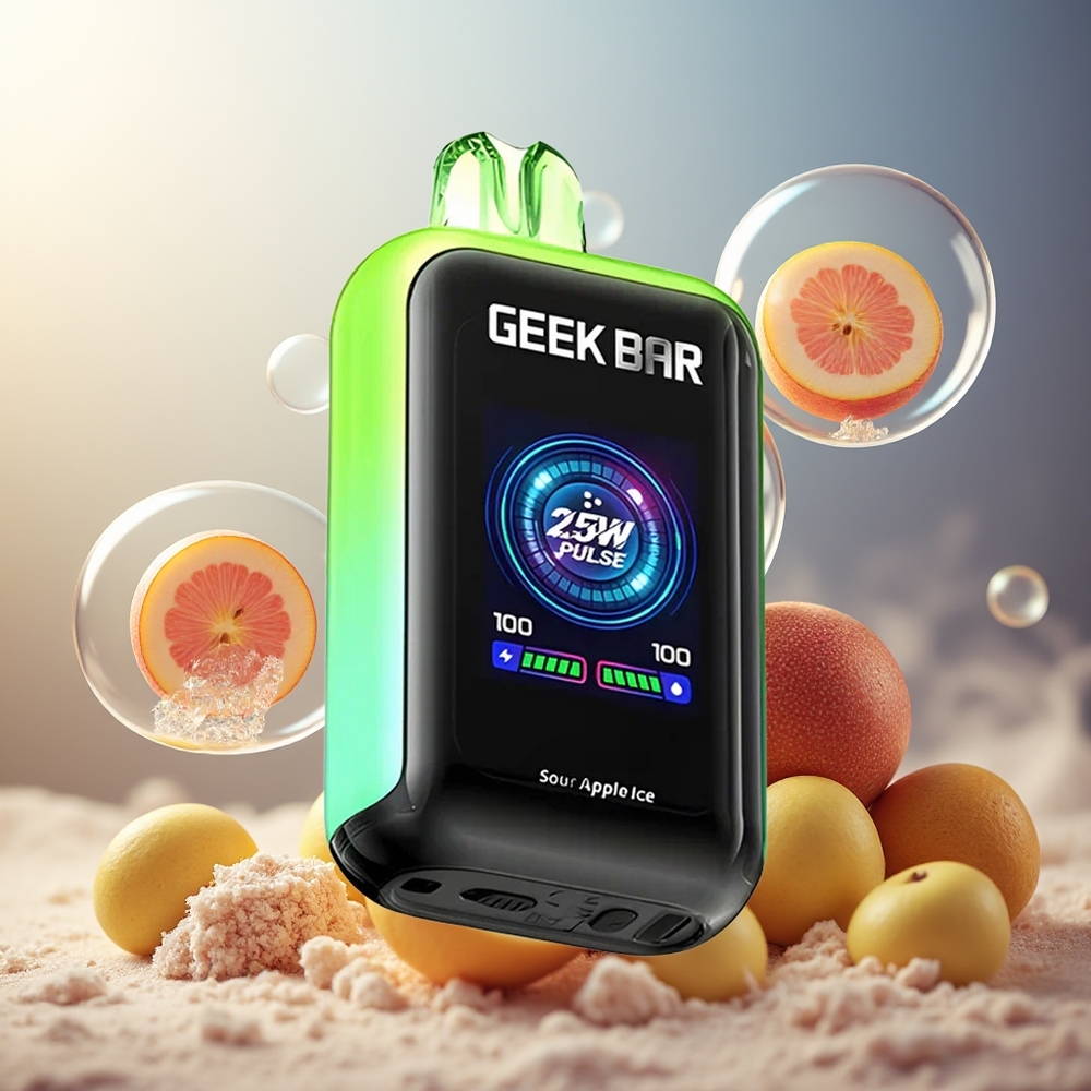 GEEK BAR Skyview 25000 Puffs Norge Engros 16mL 5% 800mAh Type-C Sur Eple Is