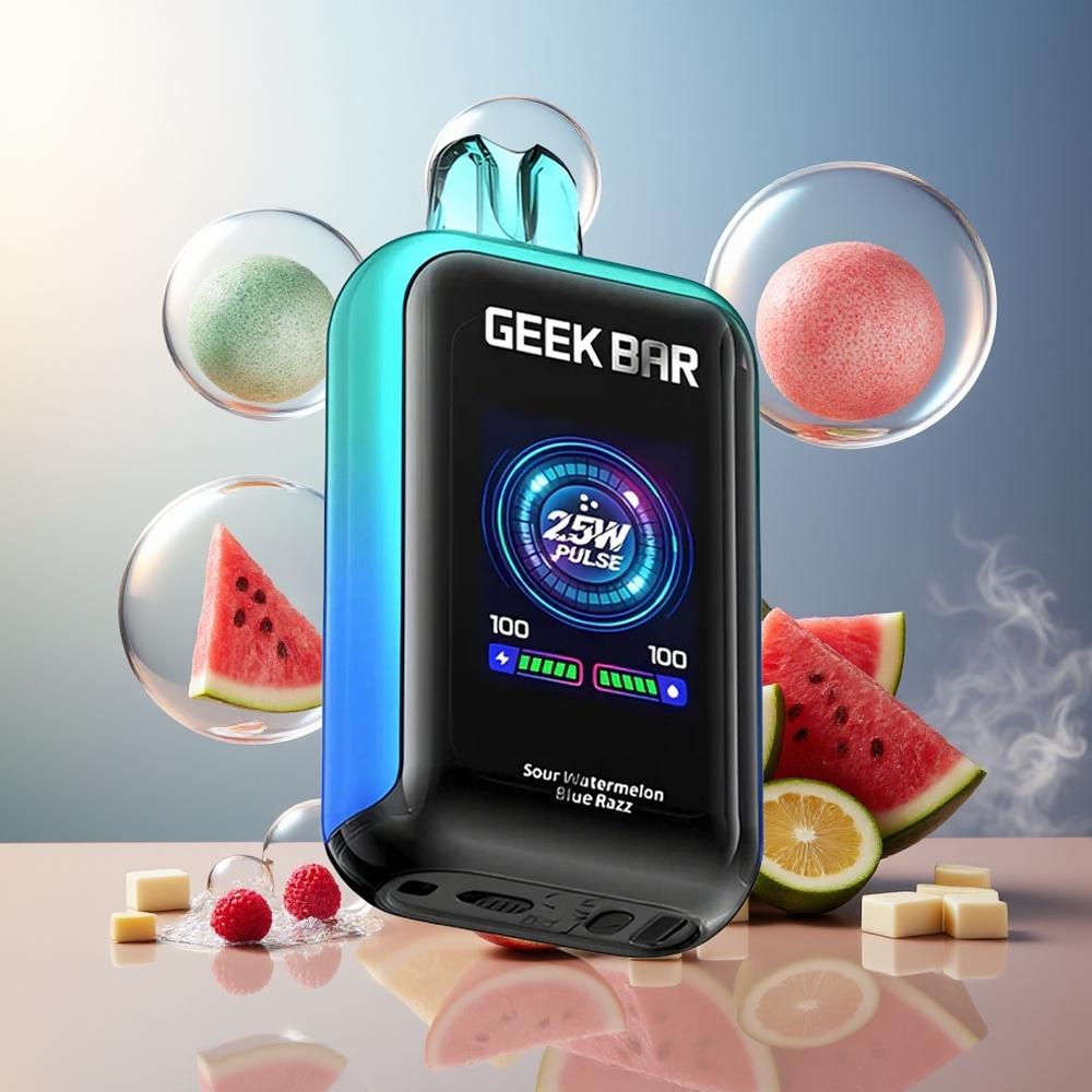 GEEK BAR Skyview 25000 Puffs Norge Engros 16mL 5% 800mAh Type-C Sur Vannmelon Blå Bringebær