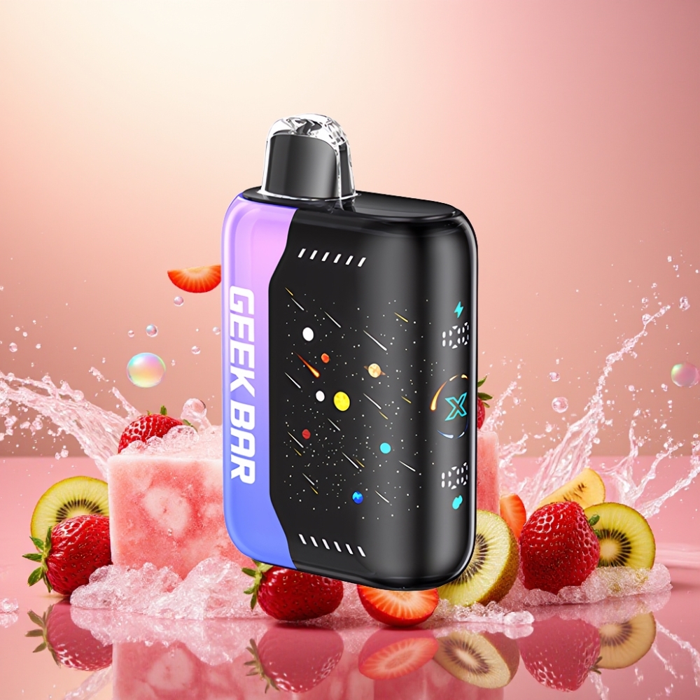 GEEKBAR Pulse X 42K Puffs Meteor Edition Jordbær Kiwi Is Norge Engros Power Sync DTL Infinite Control