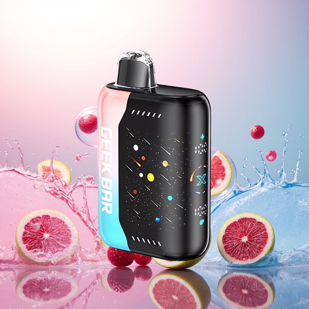 GEEKBAR Pulse X 42K Puffs Meteor Edition Rosa & Blå Norge Engros MTl 5% Duel Mesh Coil