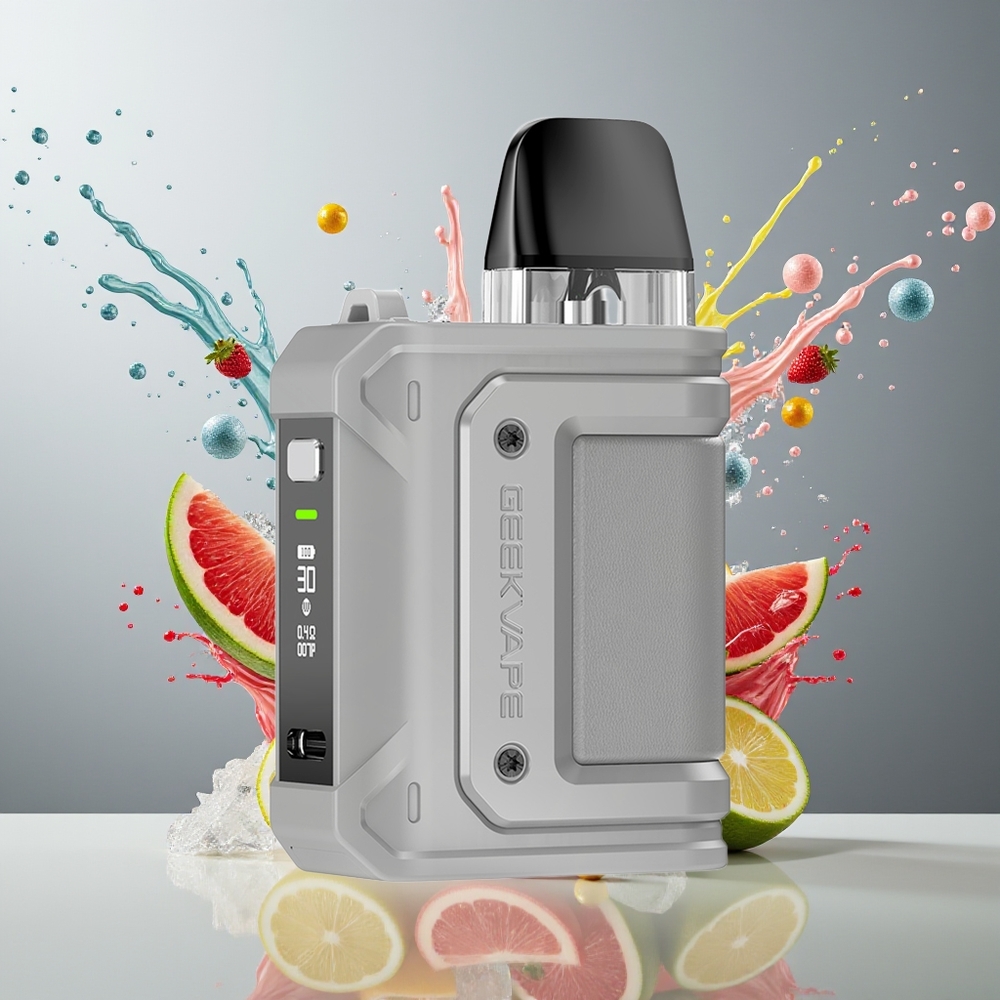 GeekVape Aegis Hero Q 1-munn 1300mAh Type-C 3ml Norge Engros Grå