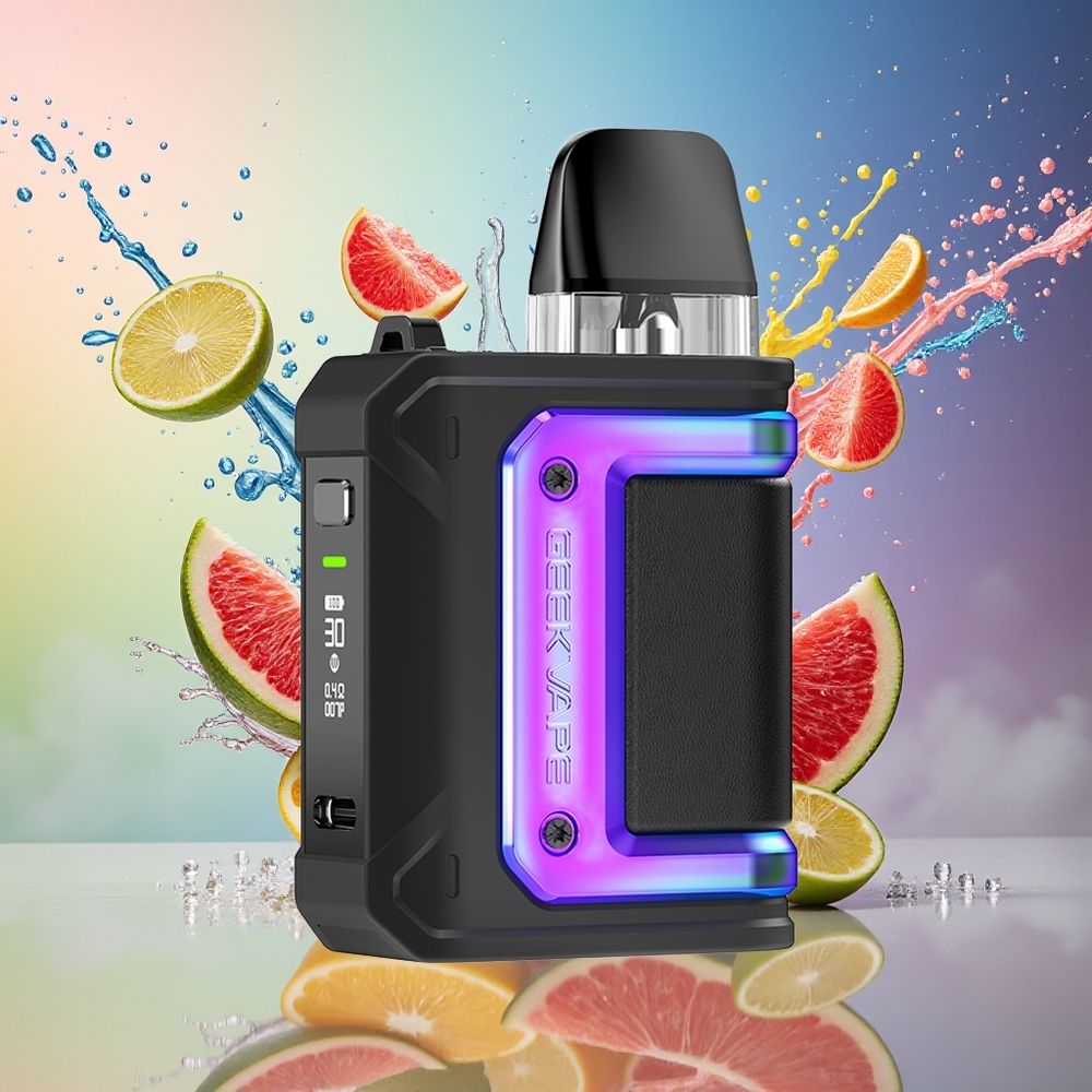 GeekVape Aegis Hero Q 1-munn 30W 1300mAh 3ml Regnbue Norge Engros