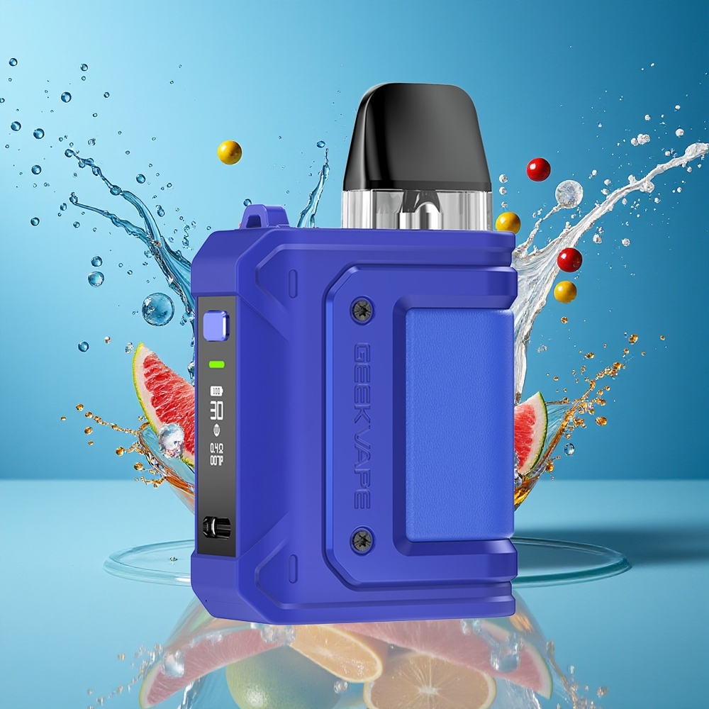 GeekVape Aegis Hero Q 1-munn 30W 1300mAh Type-C 3ml Blå Norge Engros