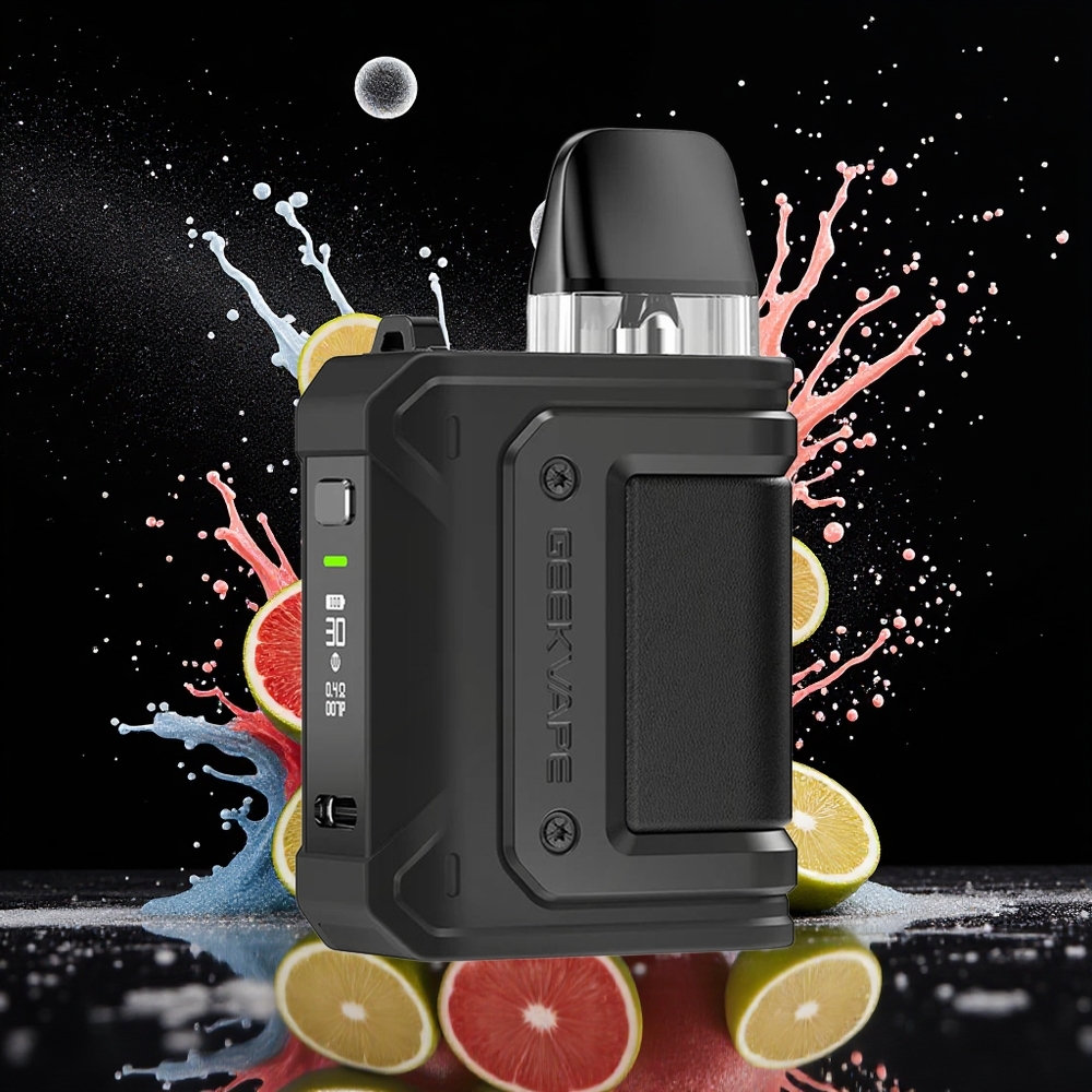 GeekVape Aegis Hero Q 1-munn 3ml 1300mAh Type-C Norge Engros Svart