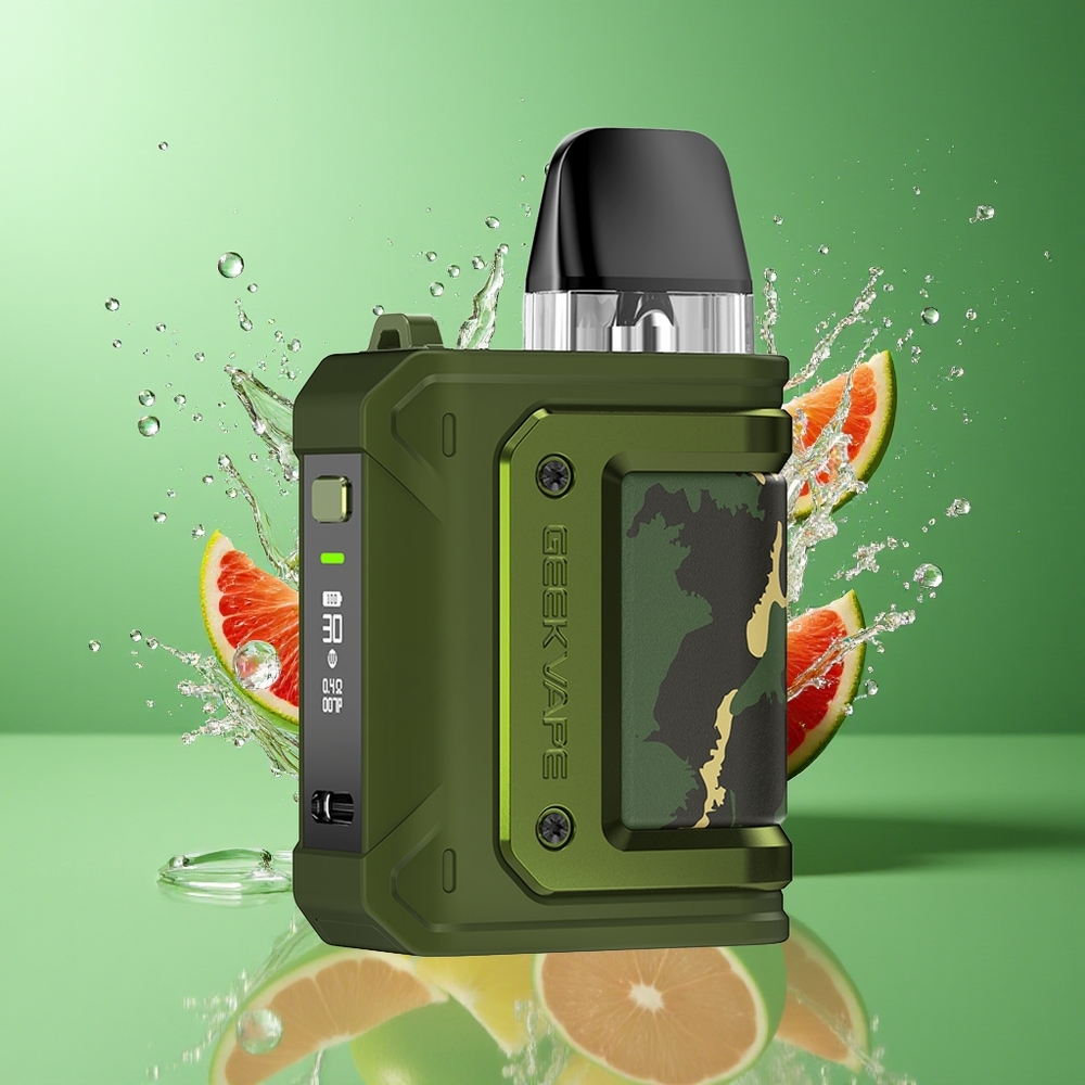 GeekVape Aegis Hero Q 82.91x51.02mm 3ml 30W 1300mAh Type-C Norge Engros Grønn