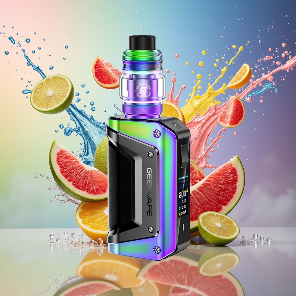 GeekVape Aegis Legend 3 200W TFT Smart IP-68 Norge Engros Regnbue
