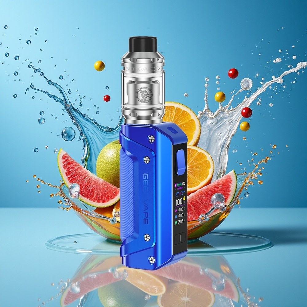 GeekVape Aegis Solo 3 Norge Engros IP68 Vannstøvskjerm Blå 100W USB-C 18650