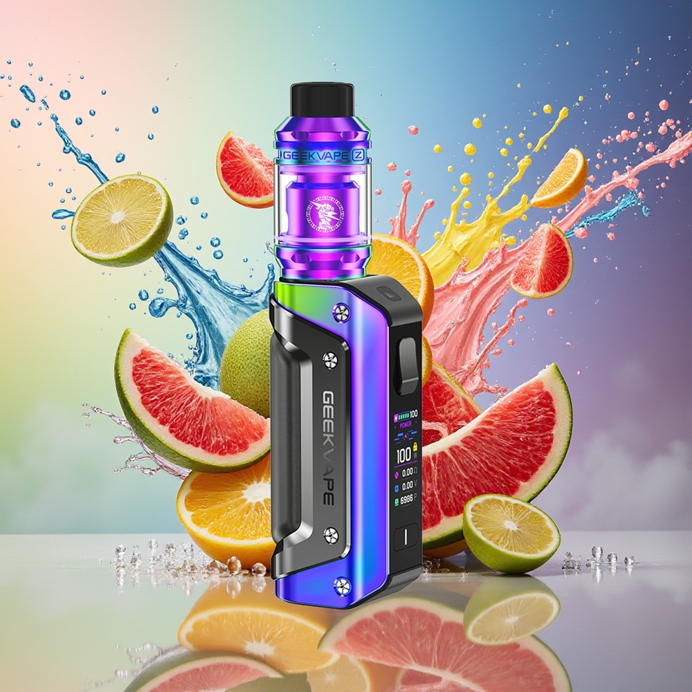 GeekVape Aegis Solo 3 Norge Engros Regnbuen IP68 Vannstøvskjerm SMART 100W USB-C