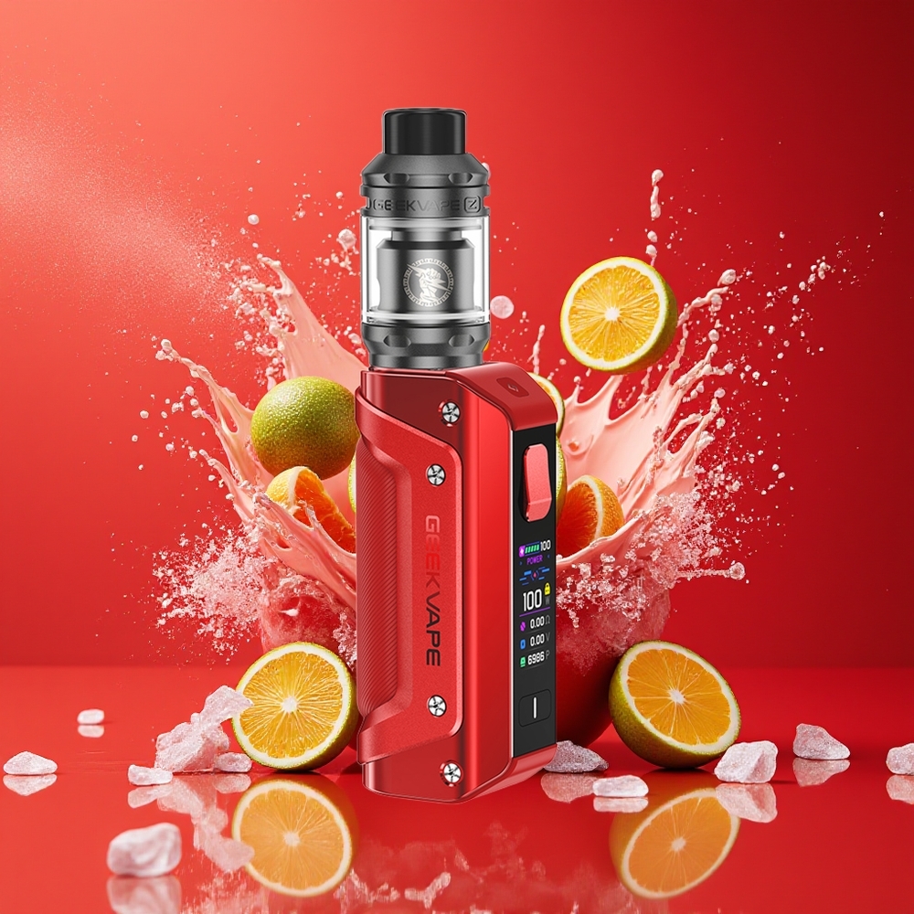 GeekVape Aegis Solo 3 Rød IP68 Leakproof Top Airflow 100W Norge Engros