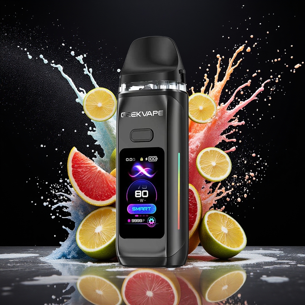 GeekVape Digi Max Pod Mod Kit 3000mAh 80W 5mL Type-C Norge Engros Svart