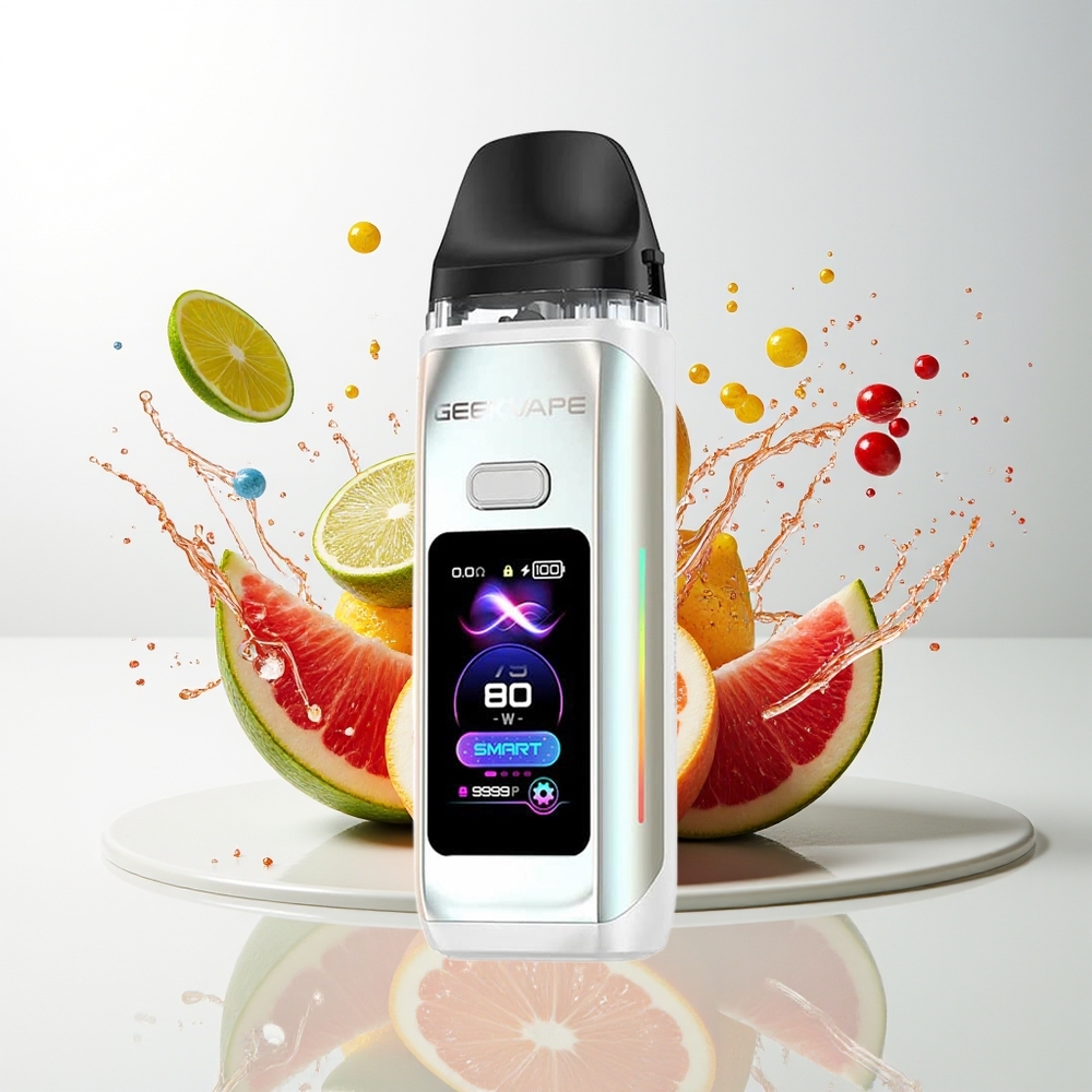 GeekVape Digi Max Pod Mod Kit 3000mAh 80W Type-C Norge Engros Perlehvit