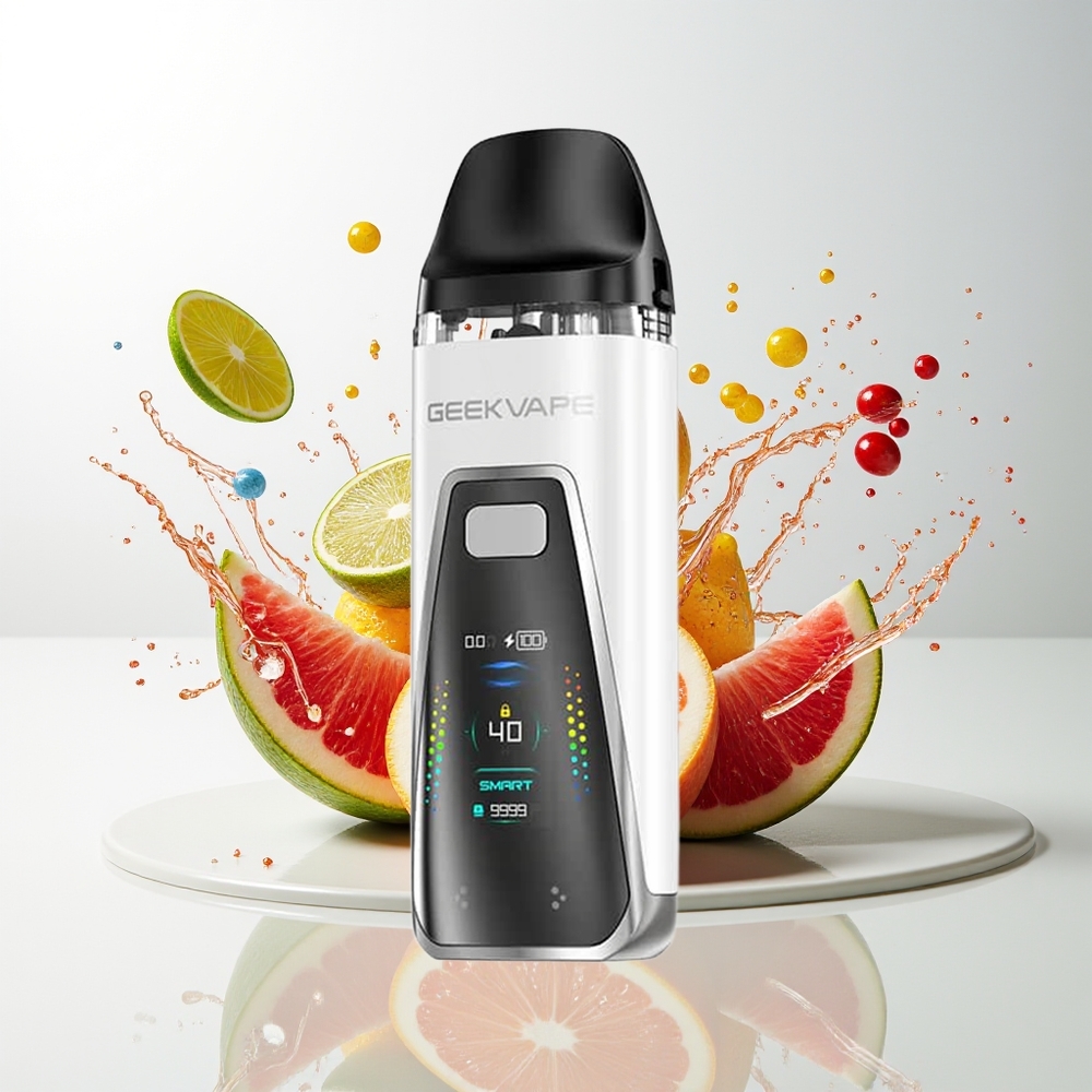 GeekVape Digi Pro 1Munn 5mL 40W 2000mAh Skjerm Norge Engros Perlehvit