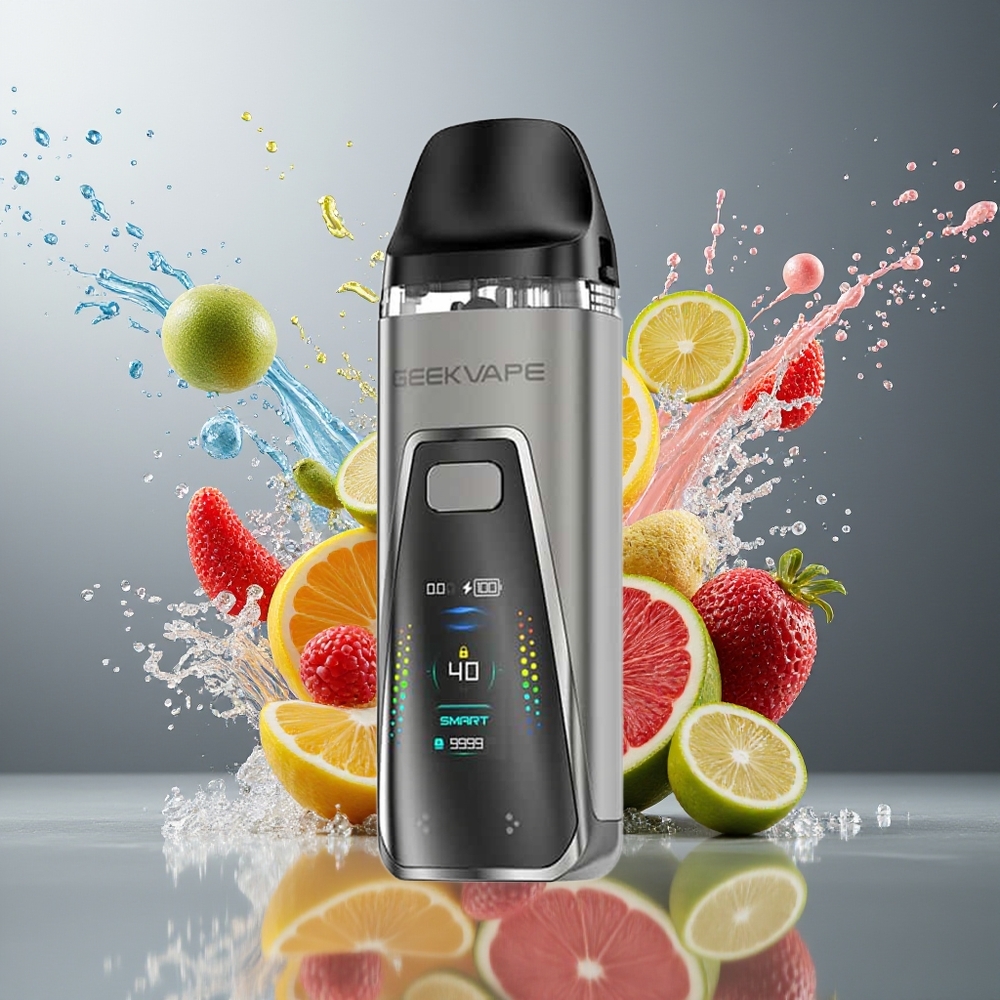 GeekVape Digi Pro Pod 5mL Norge Engros 40W 2000mAh Type-C 0.96" Skjerm Pistolmetall Grå