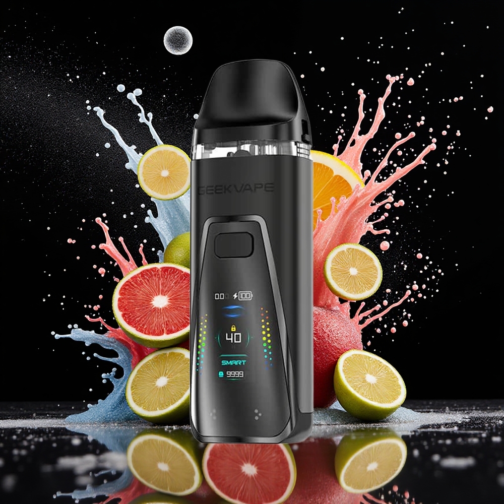 GeekVape Digi Pro Pod Mod Kit Svart Norge Engros 5mL 40W 2000mAh Type-C Skjerm